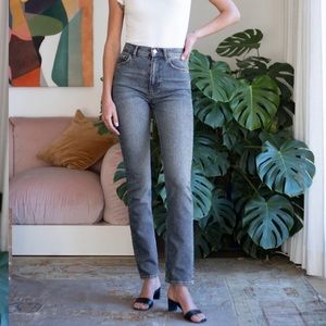 Reformation Liza High Straight Long Jeans 28